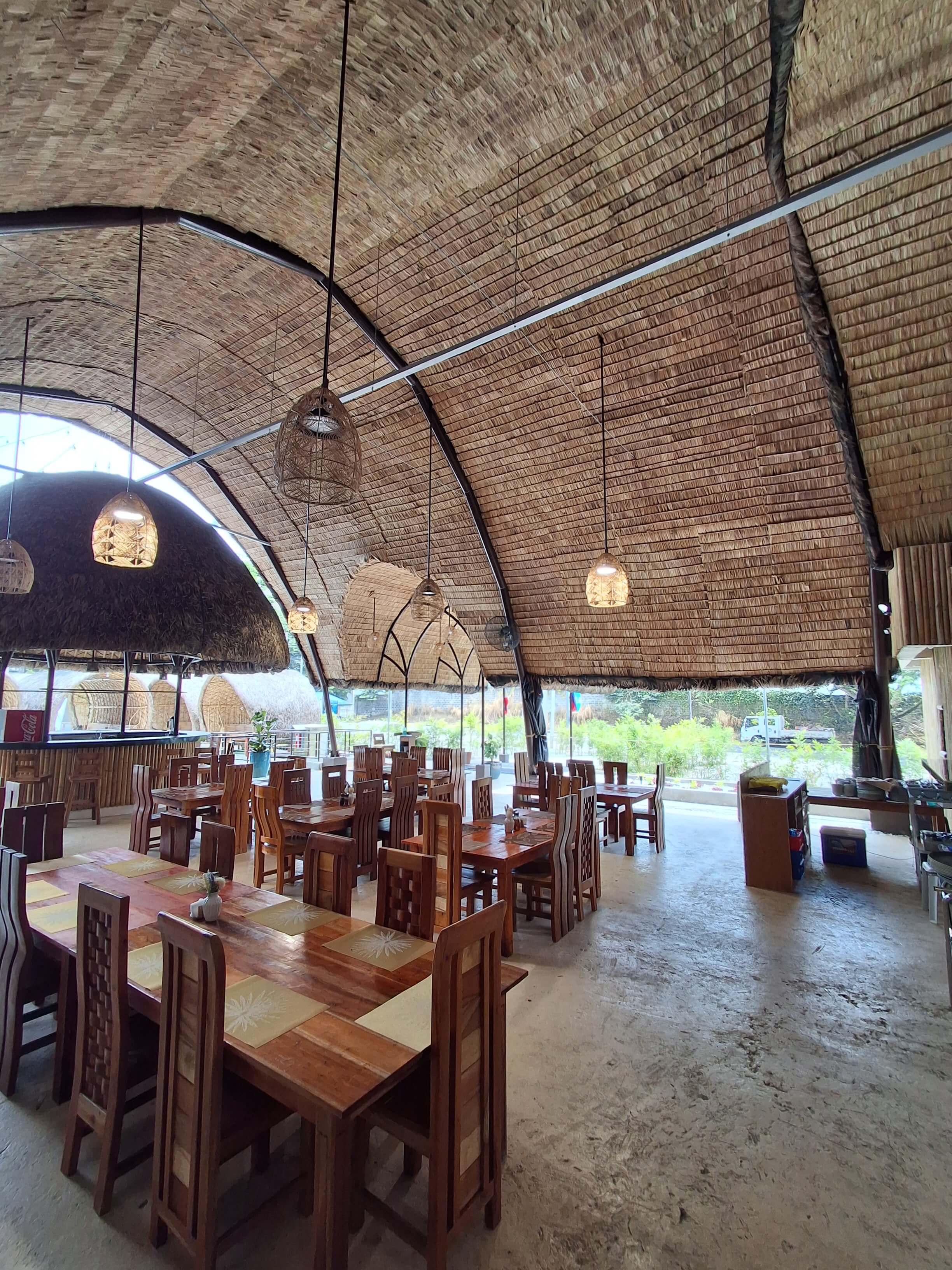 Tropical restaurant interior