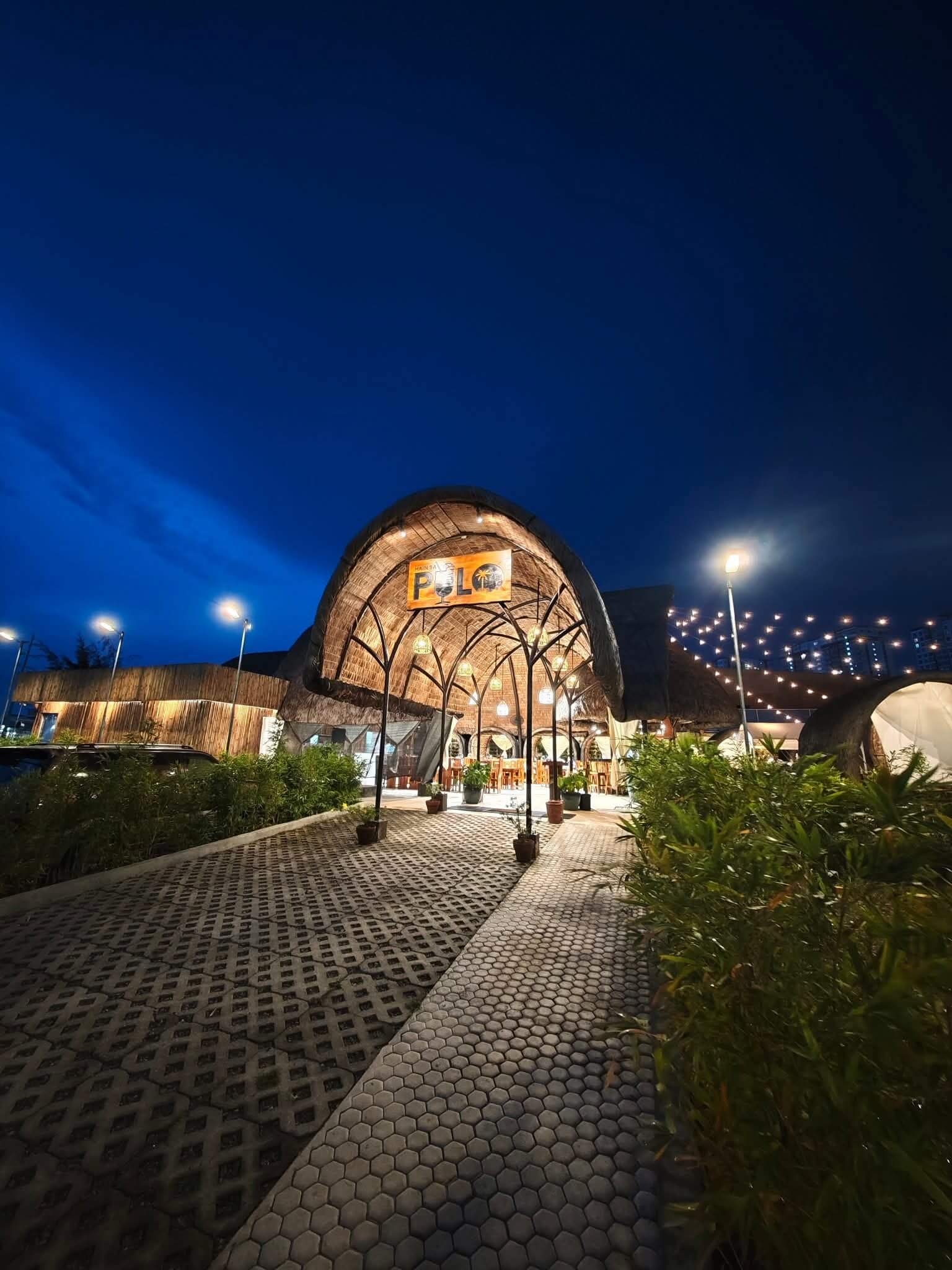 Tropical beach restaurant